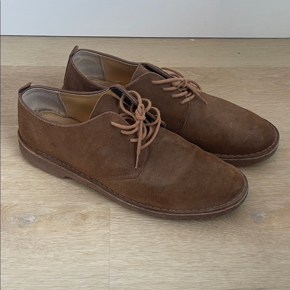 Clarks Men's Tan Suede Oxfords Desert London Tobacco